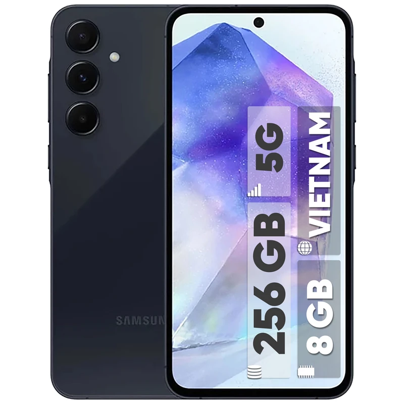 گوشی سامسونگ Galaxy A55 دو سیمکارت، ظرفیت 256GB و رم 8GB ـ ویتنام